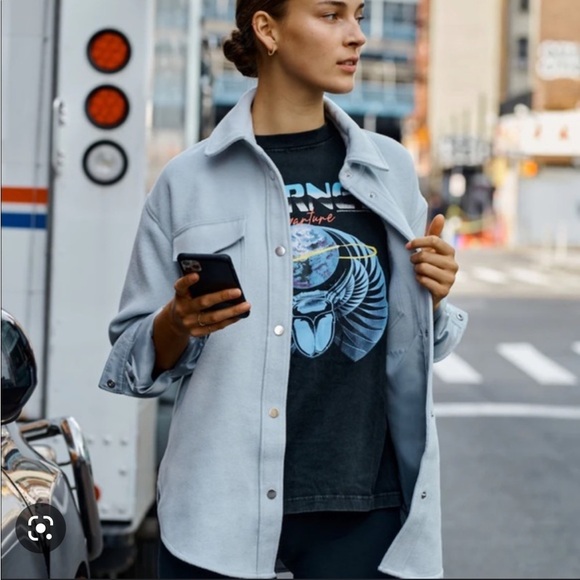 NWOT Abercrombie Cozy Shirt Jacket - Picture 2 of 2